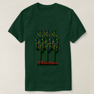 Cactus Kerstbomen met helder T-shirt