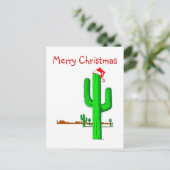 Cactus Kerstboom - Briefkaart (Staand voorkant)