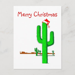 Cactus Kerstboom - Briefkaart
