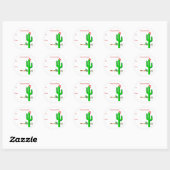 Cactus Kerstboom - Cadeau Labels (Vel)