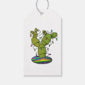 Cactus kerstboom cadeaulabel (Voorkant)