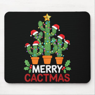 Cactus Kerstboom Grappig Vrolijke Cactmas Cactus M Muismat
