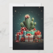 Cactus kerstboom kaart (Achterkant)