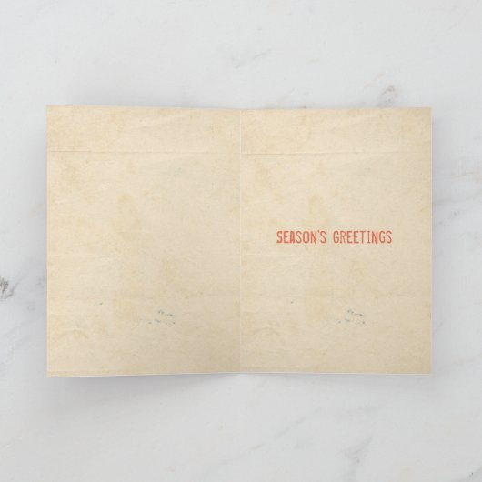 Cactus kerstboom kaart (Binnen)