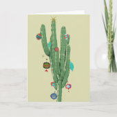 Cactus Kerstboom Kaart (Voorkant)