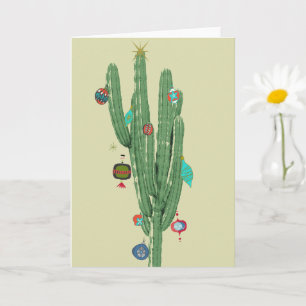 Cactus Kerstboom Kaart