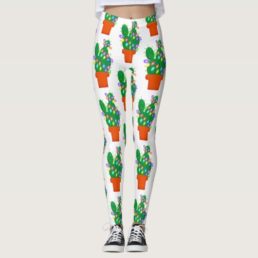 cactus kerstboom leggings (Voorkant)