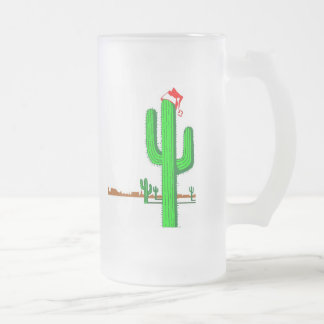 Cactus kerstboom - Mok met gevriesdroogd glas