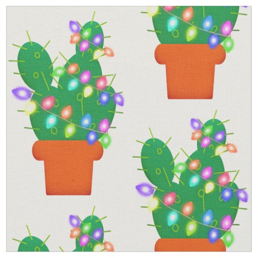 cactus kerstboom stof (Close Up)