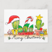 Cactus kerstbriefkaart van Nicole Janes Briefkaart (Voorkant)