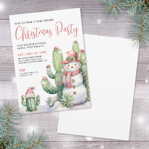 Cactus Kerstfeest Kaart