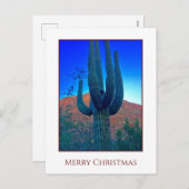 Cactus Kerstfeestay Kaart (Voorkant / Achterkant)