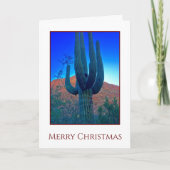 Cactus Kerstfeestay Kaart (Voorkant)