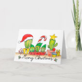Cactus kerstkaart van Nicole Janes Kaart (Voorkant)