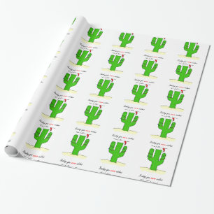 Cactus Kerstmis Cadeaupapier