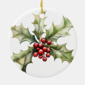 Cactus Kerstmis Godfather's Family Keepsake Keramisch Ornament (Achterkant)