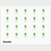 Cactus Kerstmis Hart Sticker (Vel)