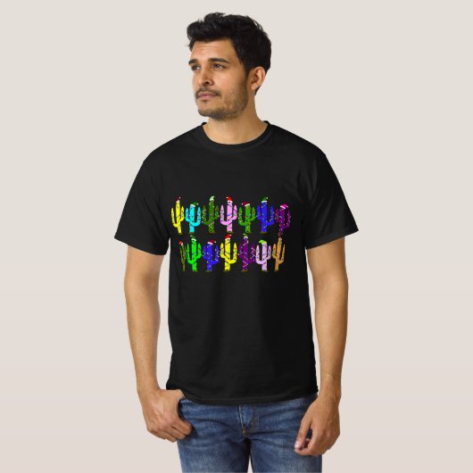 Cactus Kerstmis T-shirt (Voorkant volledig)