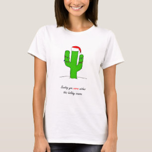 Cactus Kerstmis T-shirt