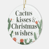 Cactus Kisses & Christmas Wishes – A Double-Sided Keramisch Ornament (Links)
