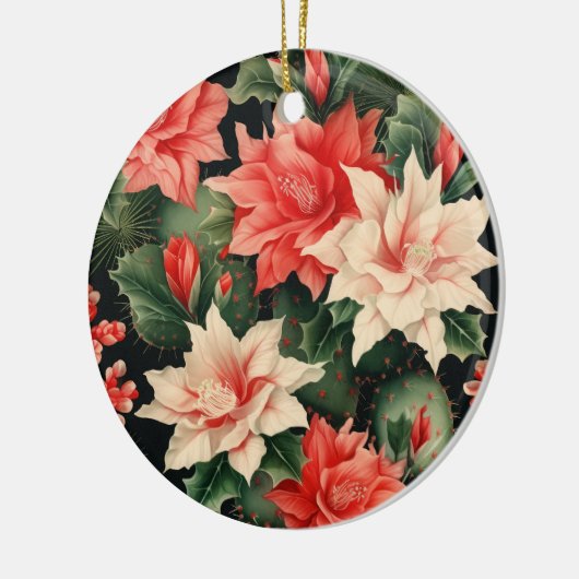 Cactus Kisses & Christmas Wishes – A Double-Sided  Keramisch Ornament (Links)