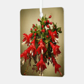 Cactus Kisses & Christmas Wishes – A Double-Sided Metalen Ornament (Voorkant links)