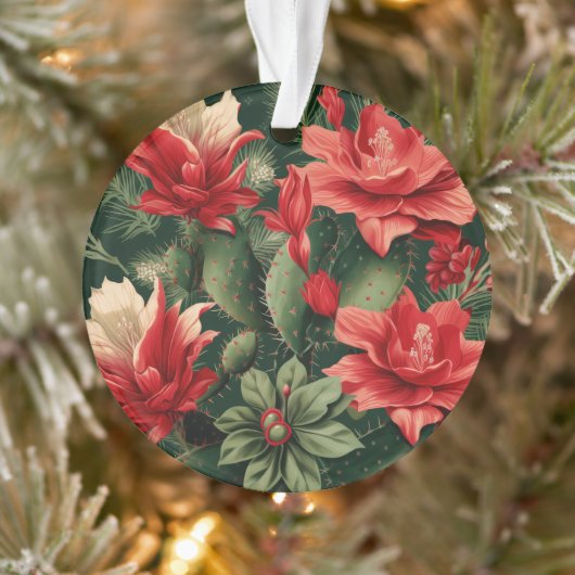 Cactus Kisses & Christmas Wishes – A Double-Sided  Ornament (Boom)