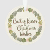 Cactus Kisses & Christmas Wishes – A Double-Sided  Ornament (achterkant)