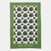 Cactus Kitchen Towel - Optionele personalisatie Theedoek (Verticaal)