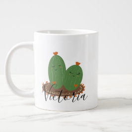 Cactus Knuffel Doodle Naam Reuzen Koffiemok Grote Koffiekop