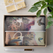 Cactus, koffie en vlinders, Zuidwestelijke vibes, Tissuepapier (Geschenk)