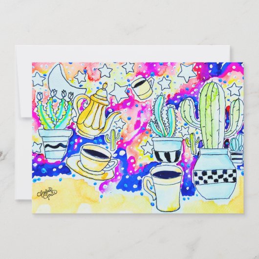 Cactus Koffie Kaart (Voorkant)