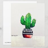 Cactus kunst (Voorkant / Achterkant)