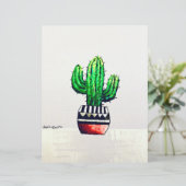 Cactus kunst (Staand voorkant)