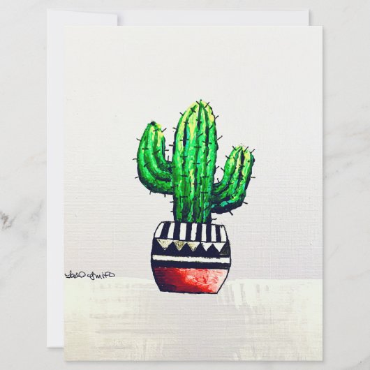 Cactus kunst (Voorkant)