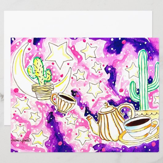 Cactus Kunst (Voorkant / Achterkant)