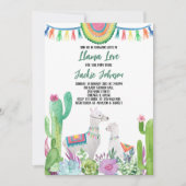 Cactus Lama Baby Shower Kaart (Voorkant)