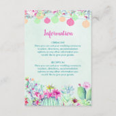 Cactus Lantaarn Fiesta Bruiloft Behuizing Kaarten (Voorkant)