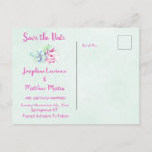 Cactus lantaarn Fiesta Succulenten Bewaar de Datum Aankondigingskaart (Achterkant)