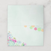 Cactus lantaarn Fiesta Succulenten Bruiloft Plaatskaartje (Buitenkant ongevouwen)