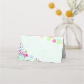 Cactus lantaarn Fiesta Succulenten Bruiloft Plaatskaartje (Voorkant)