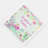 Cactus lantaarn Fiesta Succulenten Koppels Douche Servet (Hoek)