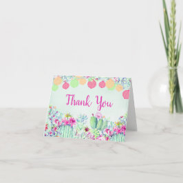 Cactus lantaarn FiestaSucculenten Waterverf Bruilo Bedankkaart