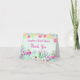 Cactus Lantaarn Vetplanten Bruidsfeest Dank Je Bedankkaart