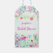 Cactus lantaarn vetplanten Vrijgezellenfeest gunst Cadeaulabel (Voorkant)