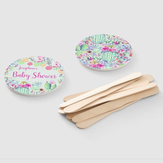 Cactus Lantern Fiesta Succulents Baby shower Handwaaier (Niet-gemonteerd)