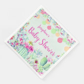 Cactus Lantern Fiesta Succulents Baby shower Servetten (Hoek)