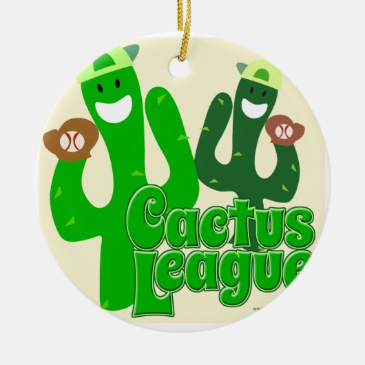 Cactus League Keramisch Ornament (Voorkant)