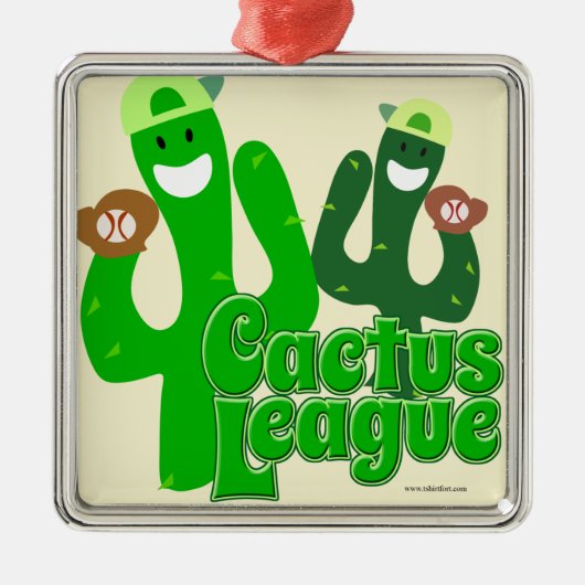 Cactus League Metalen Ornament (Voorkant)