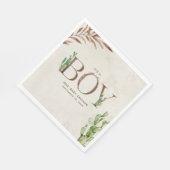 Cactus Leather Boy Baby shower Servet (Hoek)